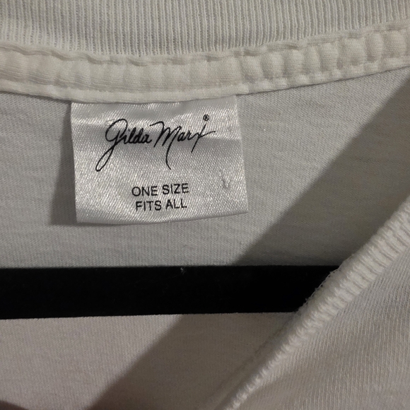 1993 Gilda Marx Vintage Floral Graphic Men's Tee - White and Multicolor - Picture 3 of 8